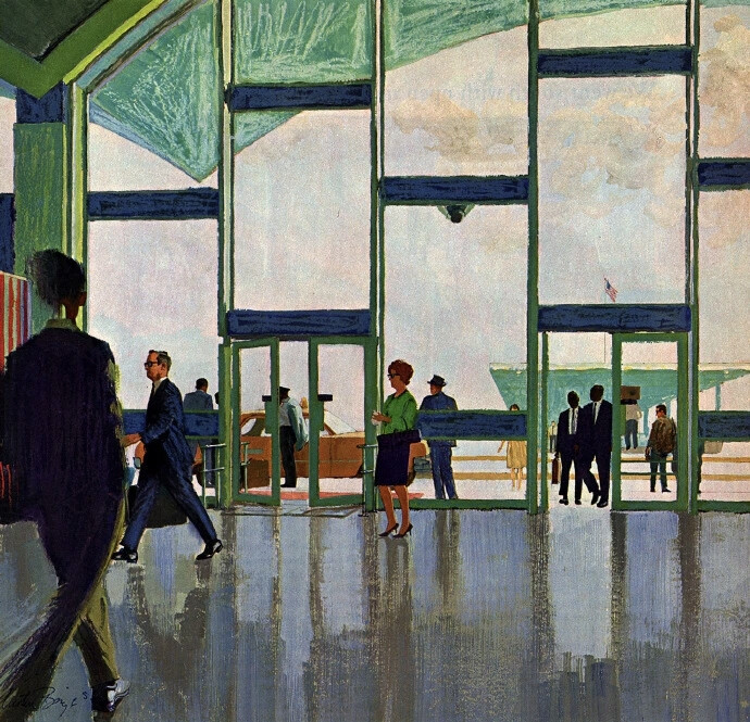 速写大师Austin Briggs (1908 – 1973) 的一些彩色插画