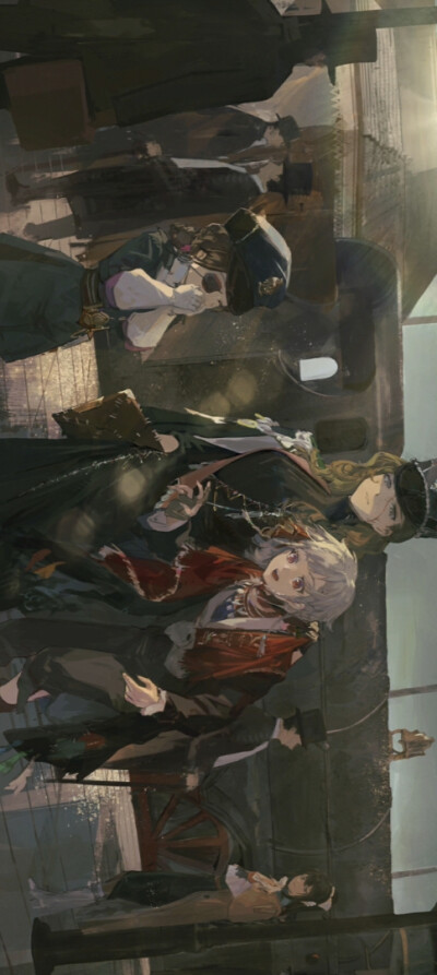 插画壁纸-重返未来1999-长夜鸣笛-野树莓与告死鸟