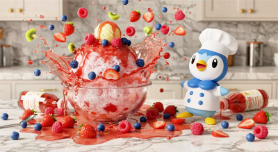 波加曼的莓果冰沙