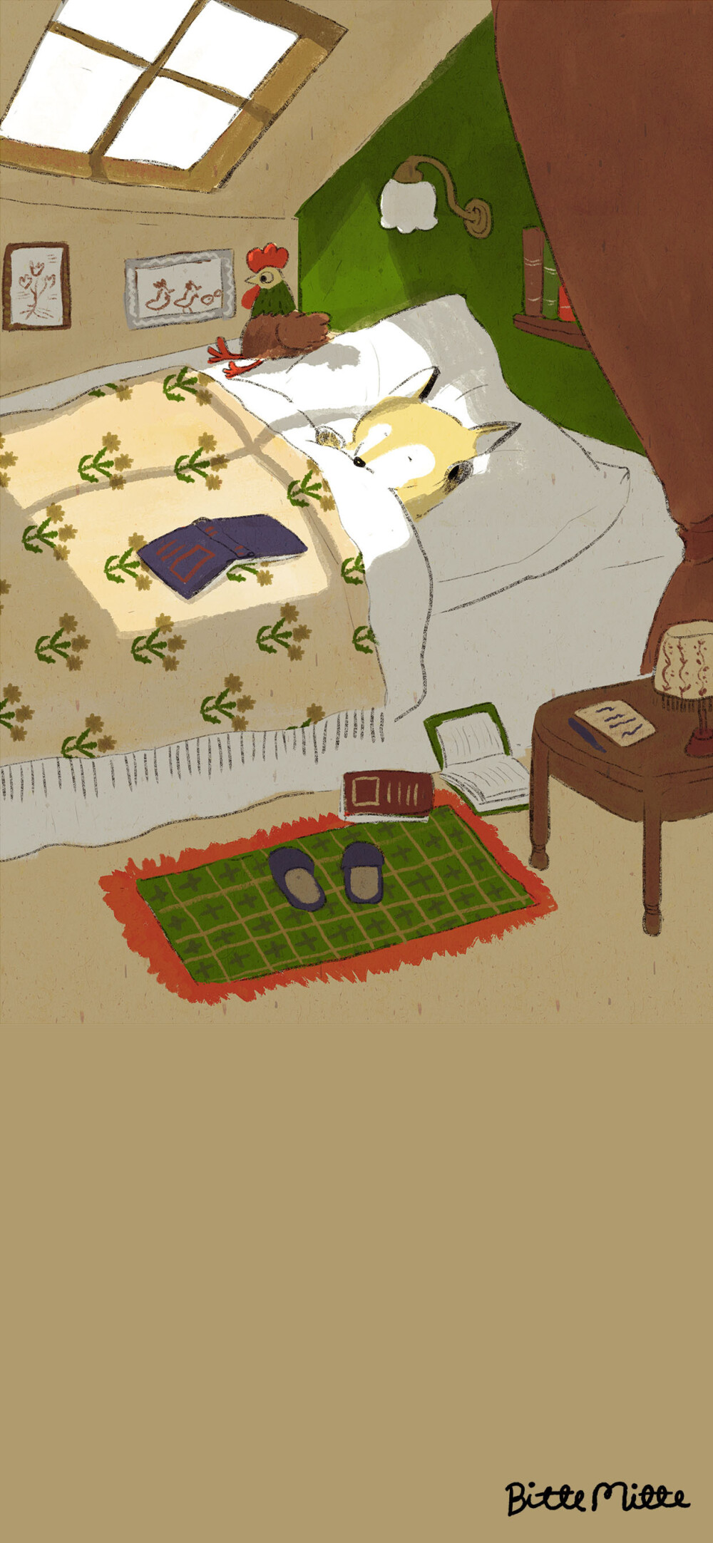 手绘 风景 壁纸背景 