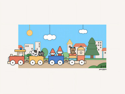 手绘 风景 壁纸背景 