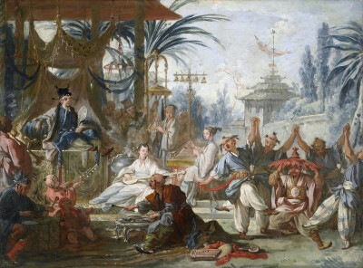 18世纪，法国宫廷画师弗朗索瓦·布歇绘制的中国形象