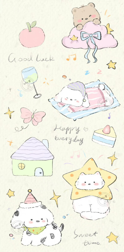 可爱壁纸套图
