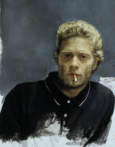 塞萨尔·桑托斯是一位古巴裔美国画家，他将古典与现代融合为一体的当代具象写实大师，其自创风格“Syncretism”（意为“融合”）堪称其艺术核心。