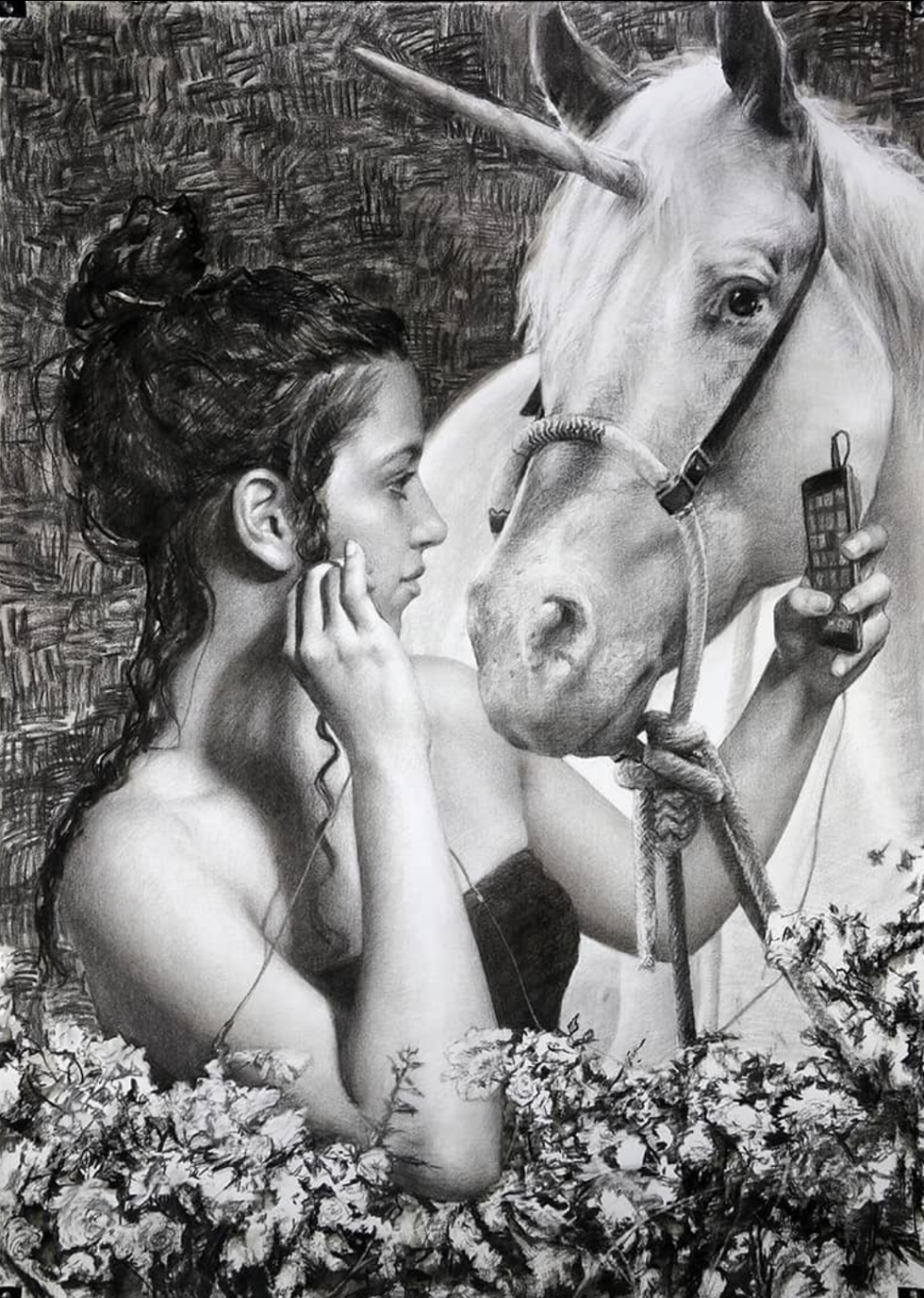 塞萨尔·桑托斯是一位古巴裔美国画家，他将古典与现代融合为一体的当代具象写实大师，其自创风格“Syncretism”（意为“融合”）堪称其艺术核心。