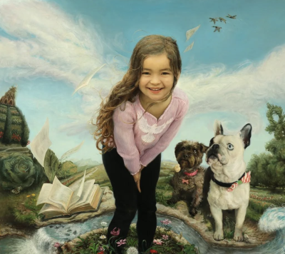 塞萨尔·桑托斯是一位古巴裔美国画家，他将古典与现代融合为一体的当代具象写实大师，其自创风格“Syncretism”（意为“融合”）堪称其艺术核心。