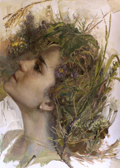 塞萨尔·桑托斯是一位古巴裔美国画家，他将古典与现代融合为一体的当代具象写实大师，其自创风格“Syncretism”（意为“融合”）堪称其艺术核心。