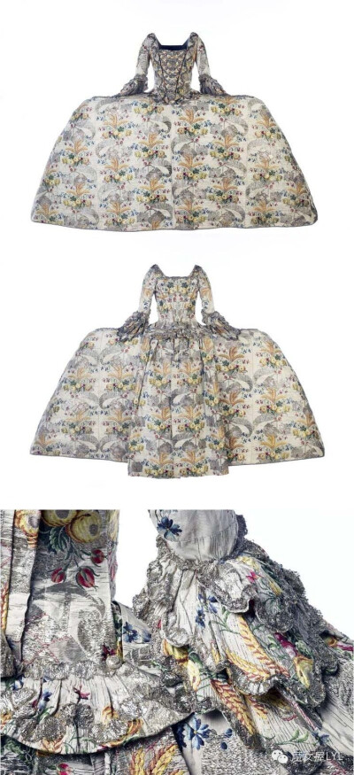 Court mantua of Anne Fanshaw ca. 1751 From the Museum of London...