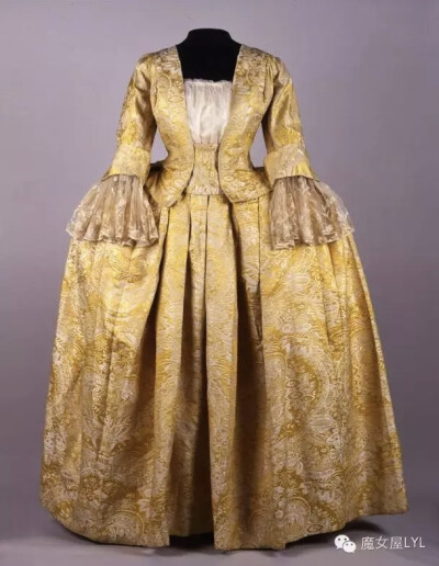 Wedding mantua, 1730-50