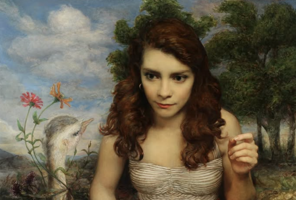 塞萨尔·桑托斯是一位古巴裔美国画家，他将古典与现代融合为一体的当代具象写实大师，其自创风格“Syncretism”（意为“融合”）堪称其艺术核心。