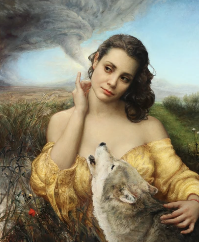 塞萨尔·桑托斯是一位古巴裔美国画家，他将古典与现代融合为一体的当代具象写实大师，其自创风格“Syncretism”（意为“融合”）堪称其艺术核心。