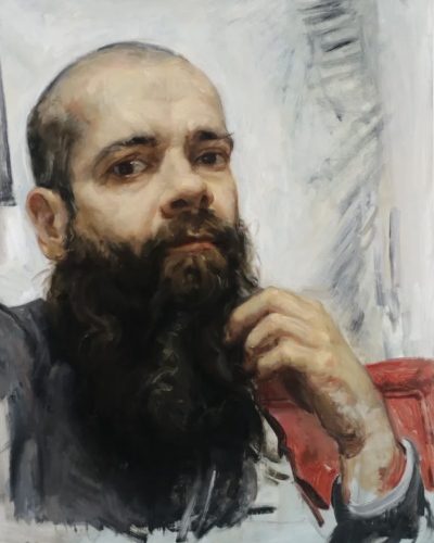 塞萨尔·桑托斯是一位古巴裔美国画家，他将古典与现代融合为一体的当代具象写实大师，其自创风格“Syncretism”（意为“融合”）堪称其艺术核心。