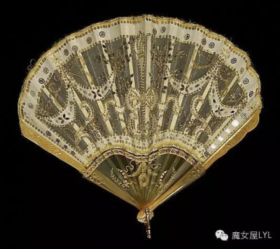 Fan Made Of Synthetic, Bone, Silk, Sequins, Metal And Paper - Probably French c.1900-1915 The Metropolitan Museum Of Art