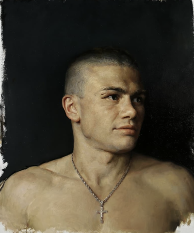 塞萨尔·桑托斯是一位古巴裔美国画家，他将古典与现代融合为一体的当代具象写实大师，其自创风格“Syncretism”（意为“融合”）堪称其艺术核心。