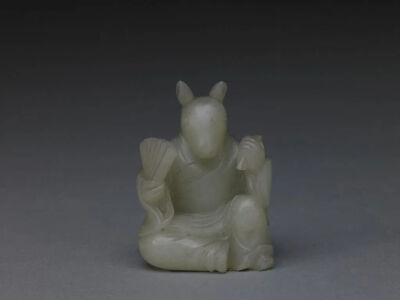 青玉十二辰——兔 清 故宫博物院藏