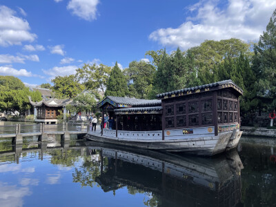 南京总统府一角画舫