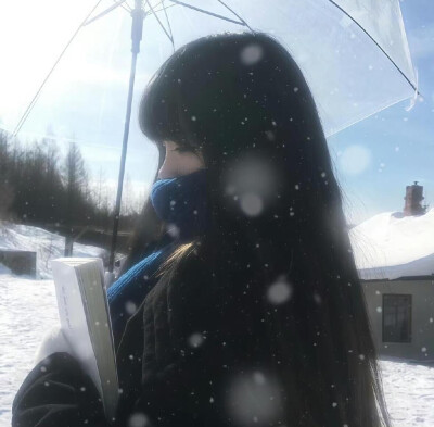 女生头像 微信头像 冬日头像 氛围感 下雪