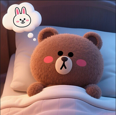 布朗熊可妮兔头像