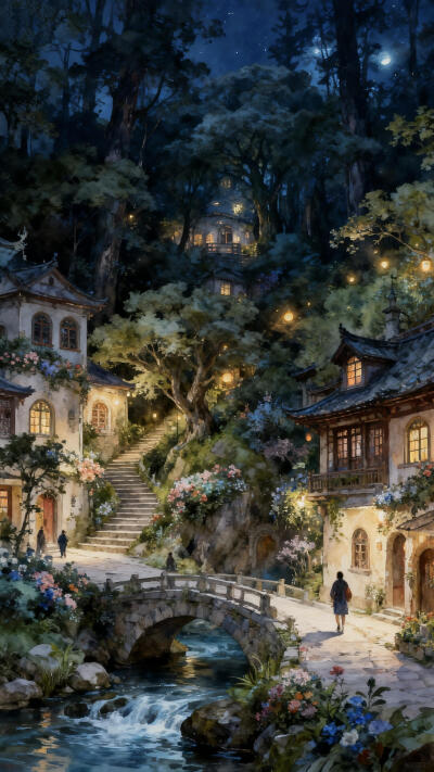 在夏夜晚风里面