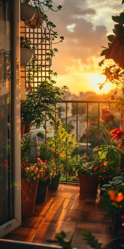 穿梭在城市的缝隙里，高楼林立间，不经意会发现生活的诗意。你会看见都市人心中对自然的温柔守望——一盆花、一杯茶、一缕斜阳，皆是日常里的浪漫注脚。