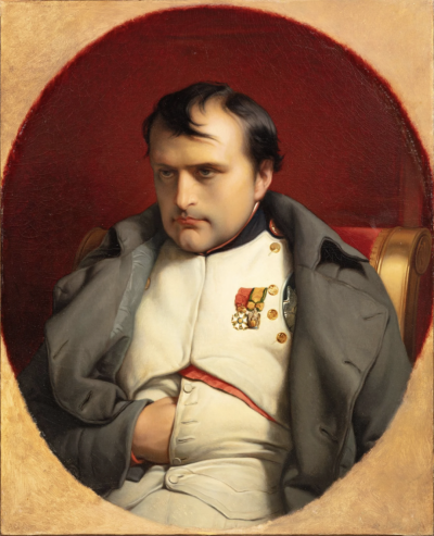 保罗·德拉罗什,《拿破仑在枫丹白露,1814年3月31日》(1848年)。