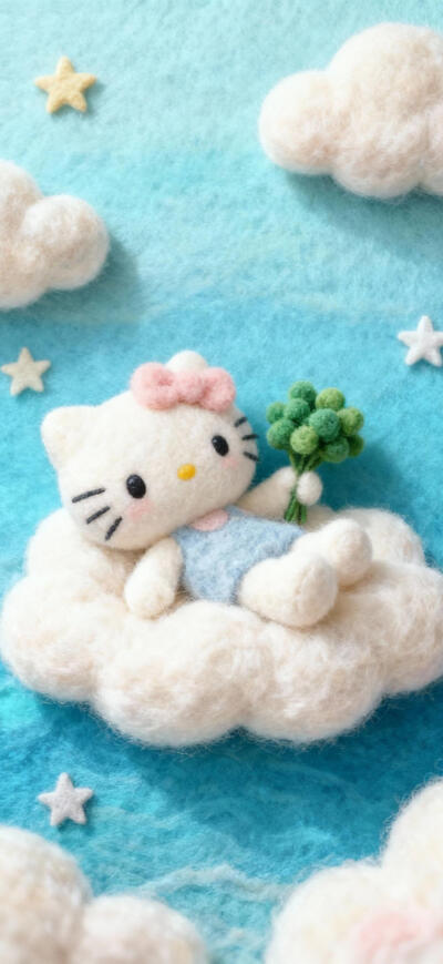 毛茸茸hello kitty