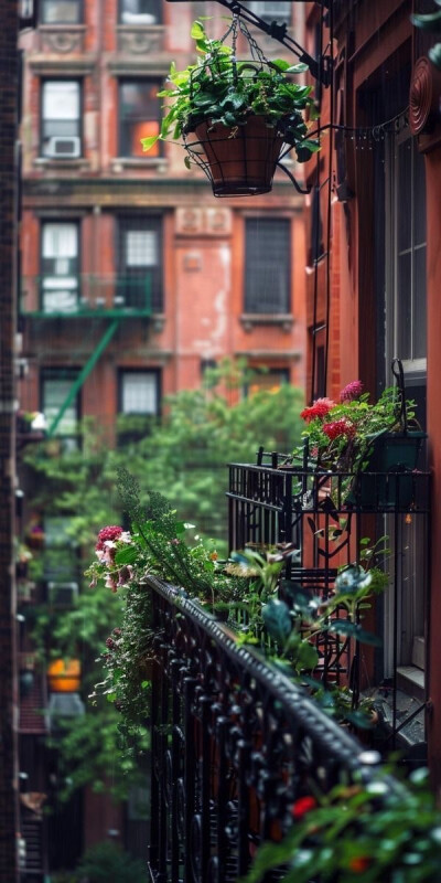 穿梭在城市的缝隙里，高楼林立间，不经意会发现生活的诗意。你会看见都市人心中对自然的温柔守望——一盆花、一杯茶、一缕斜阳，皆是日常里的浪漫注脚。