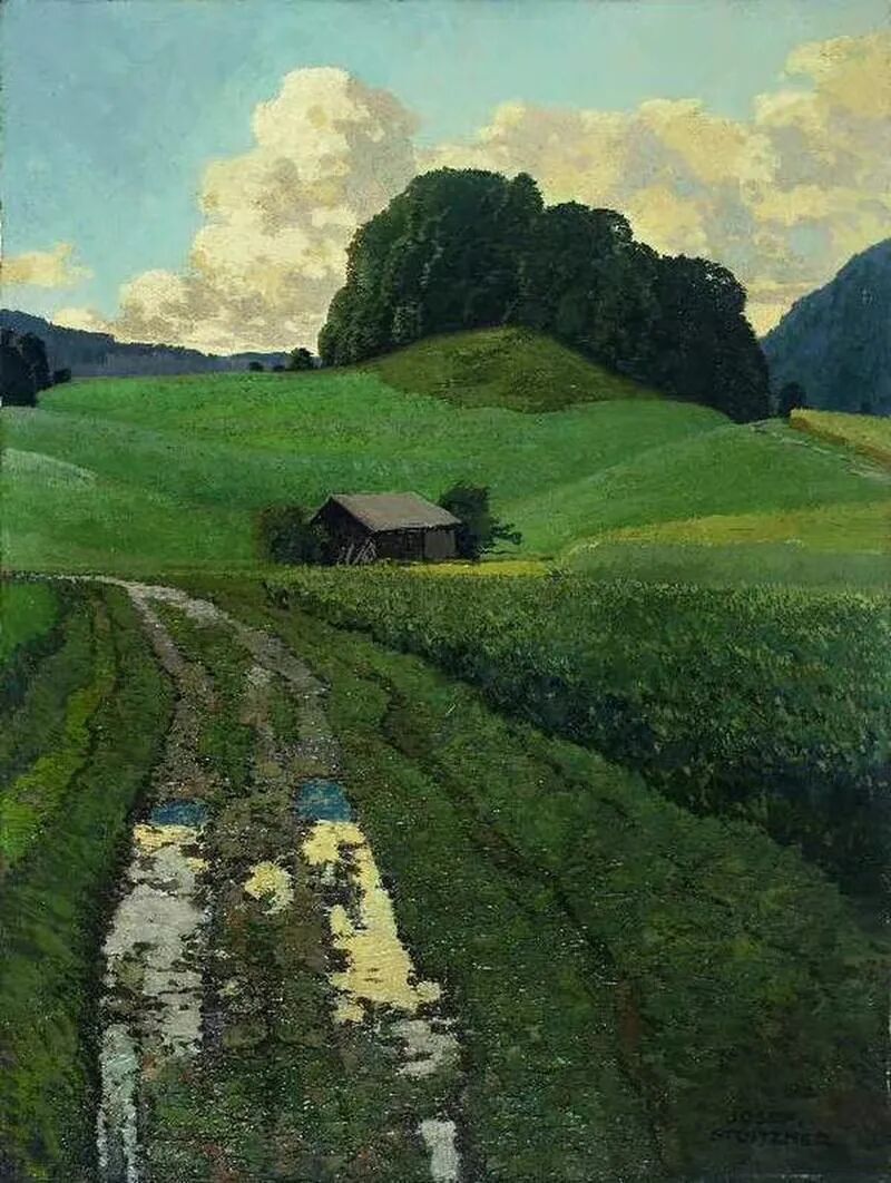 《雨后》After the Rain
约瑟夫·施托伊茨纳（Josef Stoitzner）
1925年；尺寸未知；水彩画