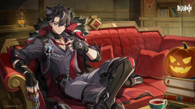 原神日推「莱欧斯利」11月月历壁纸
来源：米忽悠情报布