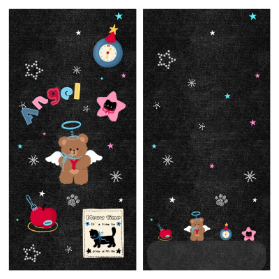 复古牛仔系列配套壁纸