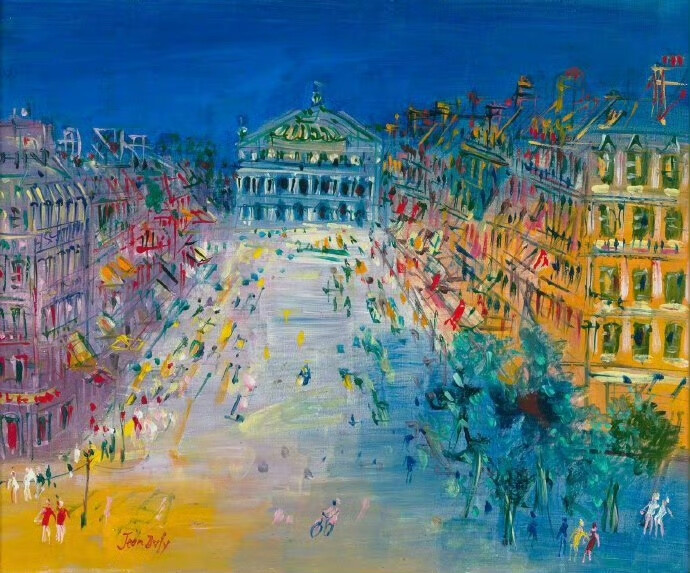 流光溢彩的巴黎。作者：Jean Dufy ​