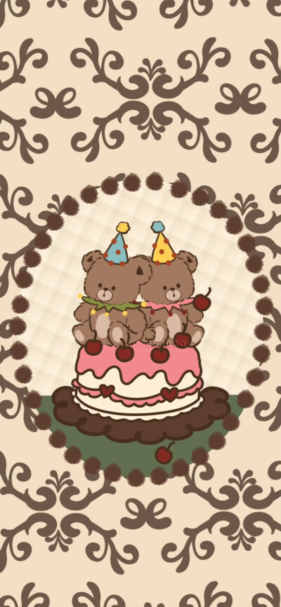 复古可爱壁纸锁屏
画师：Peekaboo美式复古
#插画壁纸#