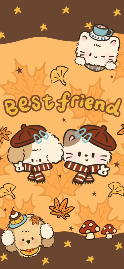 复古可爱壁纸锁屏
画师：Peekaboo美式复古
#插画壁纸#