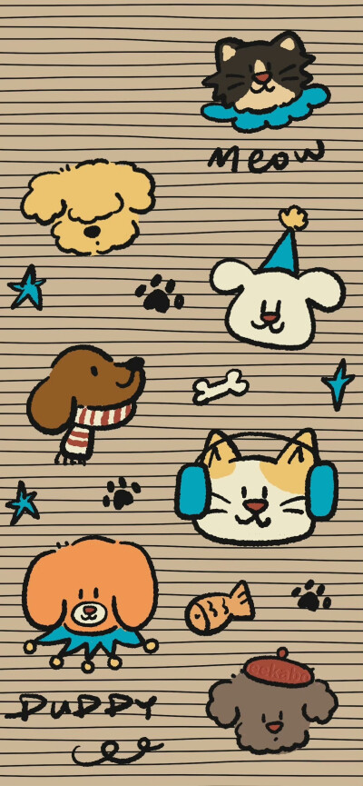 复古可爱壁纸锁屏
画师：Peekaboo美式复古
#插画壁纸#