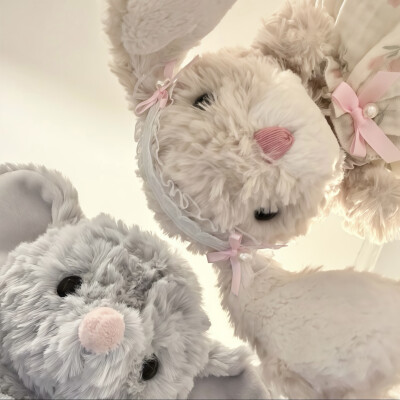 甜美小兔背景图