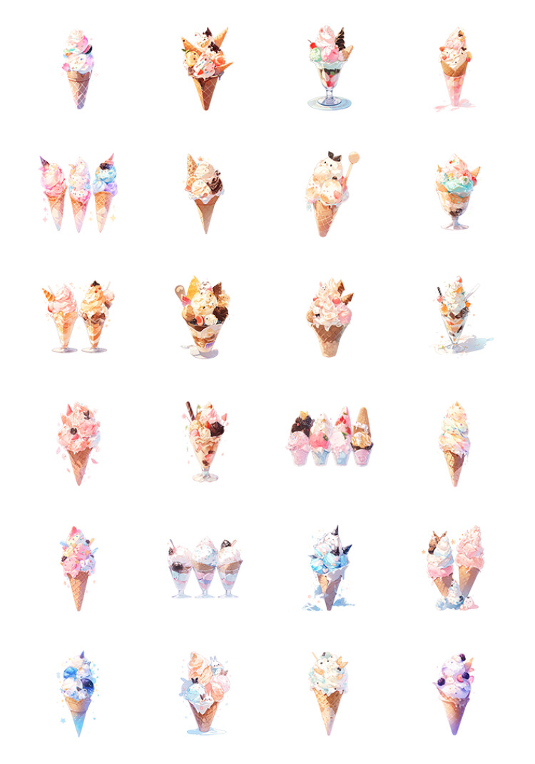 冰淇淋素材