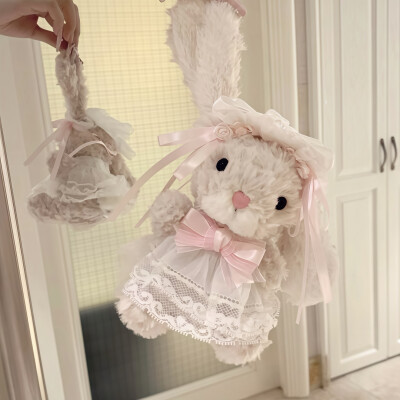 甜美小兔背景图