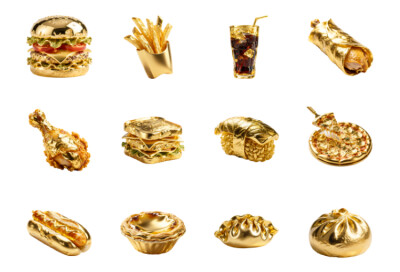 黄金美食素材