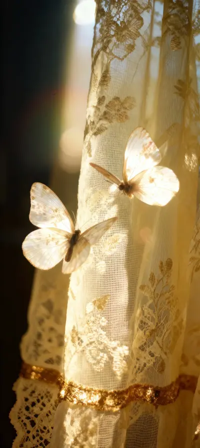 暖阳与蝴蝶的温柔絮语