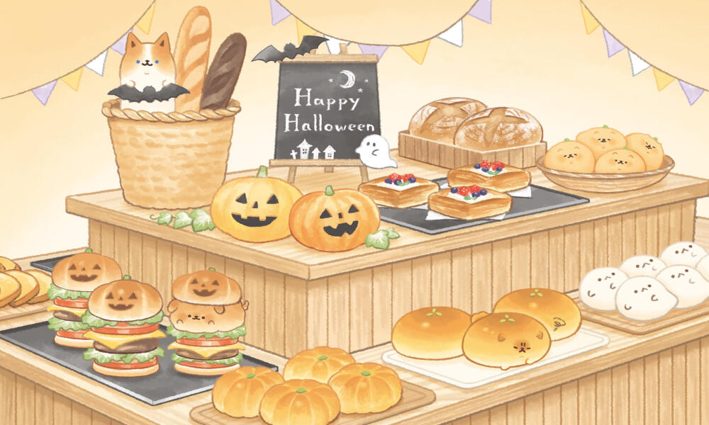 面包小狗插画
外网原画师（X）yeastken