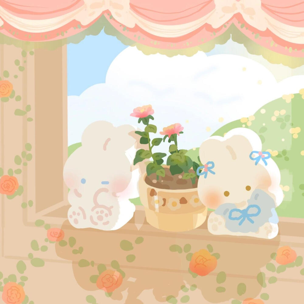 可爱小动物可爱插画
原画师ins：illusbyjo