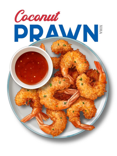 美食插画，治愈
ins：XIHA
