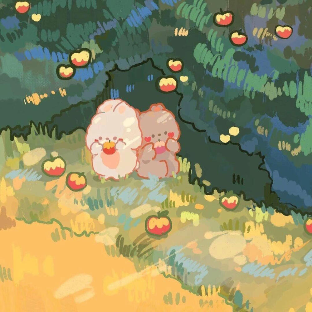 可爱小动物可爱插画
原画师ins：illusbyjo
