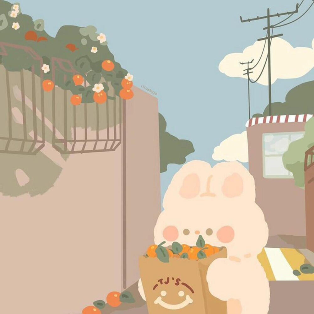 可爱小动物可爱插画
原画师ins：illusbyjo