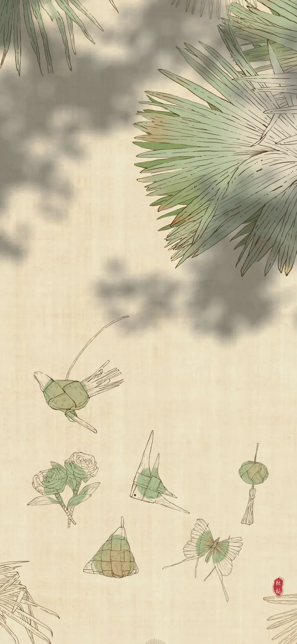 对床夜雨听萧瑟