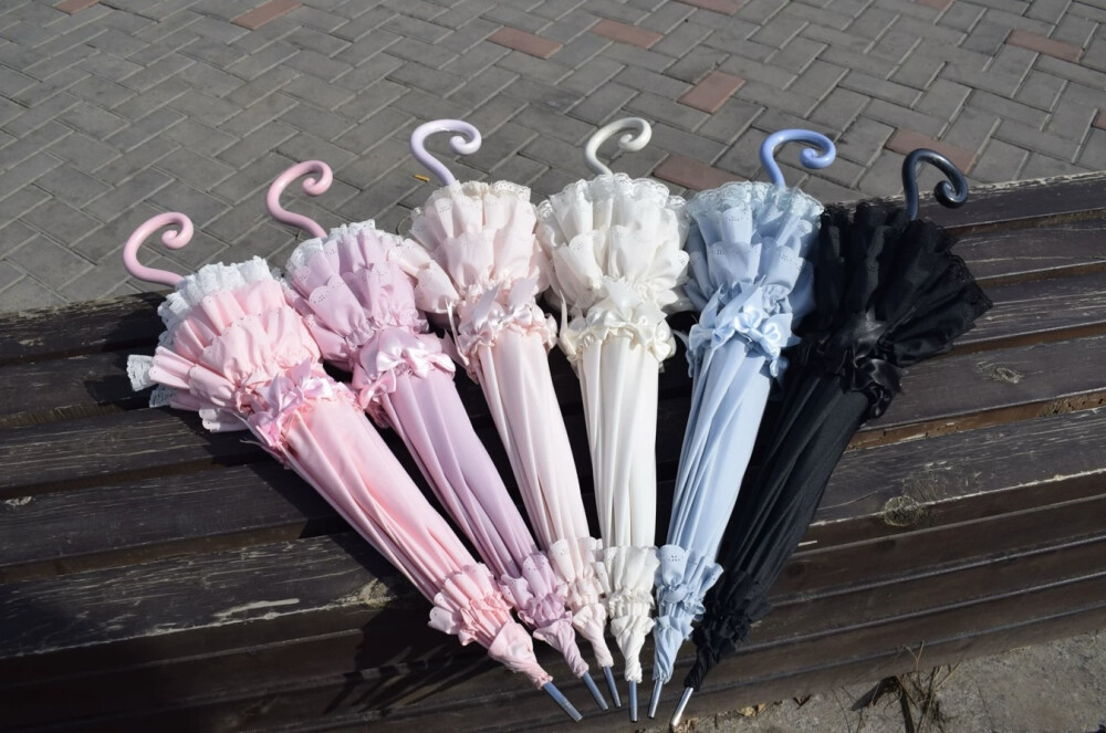 MC七彩大鹅lolita伞