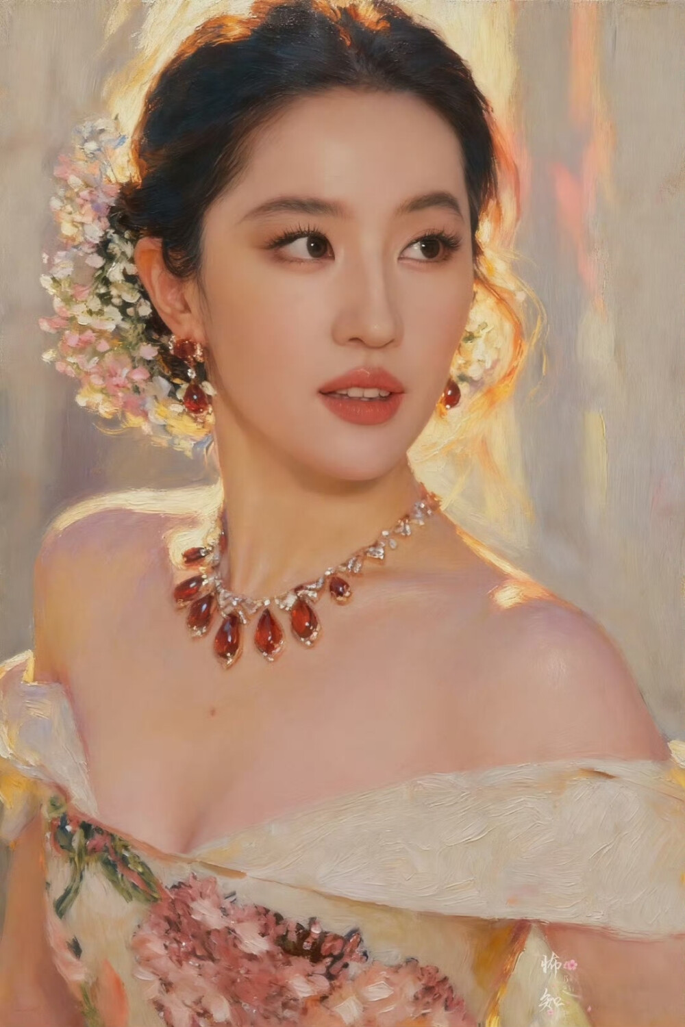 刘亦菲出席2025 VOGUE时尚之力二十周年盛会造型图集，Elie Saab 2025秋冬系列高定礼服搭配Bvlgari宝格丽高级珠宝2025.10.23