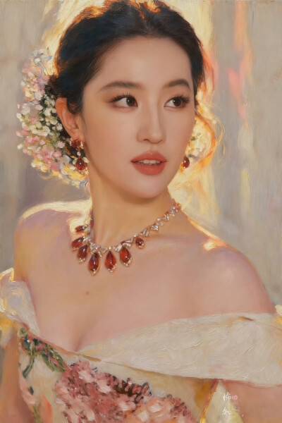 刘亦菲出席2025 VOGUE时尚之力二十周年盛会造型图集，Elie Saab 2025秋冬系列高定礼服搭配Bvlgari宝格丽高级珠宝2025.10.23