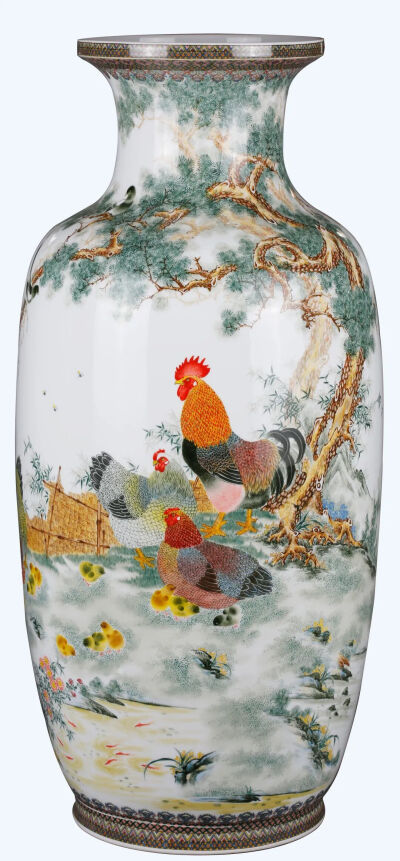 建国廿年 釉中彩大吉瓶
观复博物馆藏
