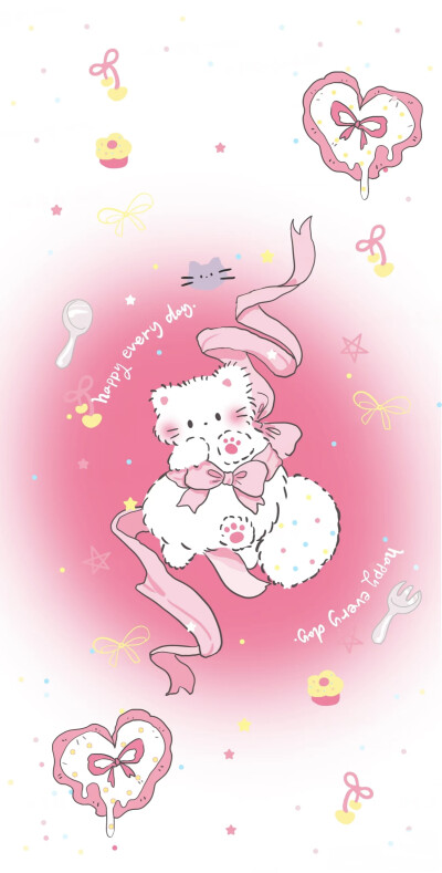 粉色聊天背景 梦幻简约壁纸 来自网络侵删